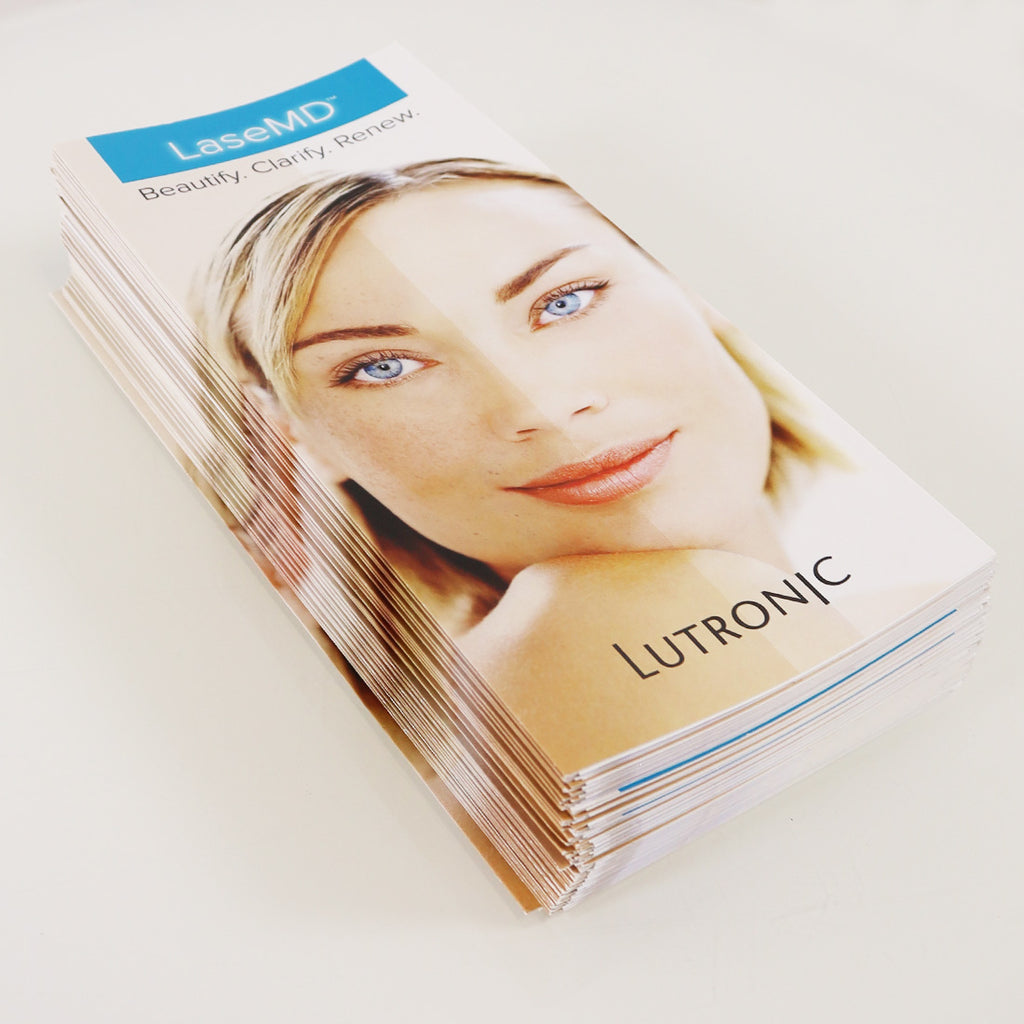 Lutronic LaseMD Laser Beautify Clarify Renew Office Marketing Brochure Promo (30-Pack)