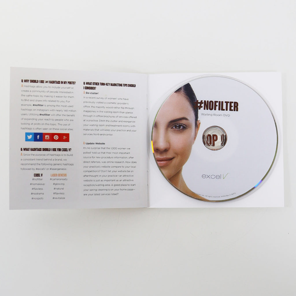 Cutera ExcelV #NOFILTER Practice Support Starter Kit Guide USB DVD Excel V