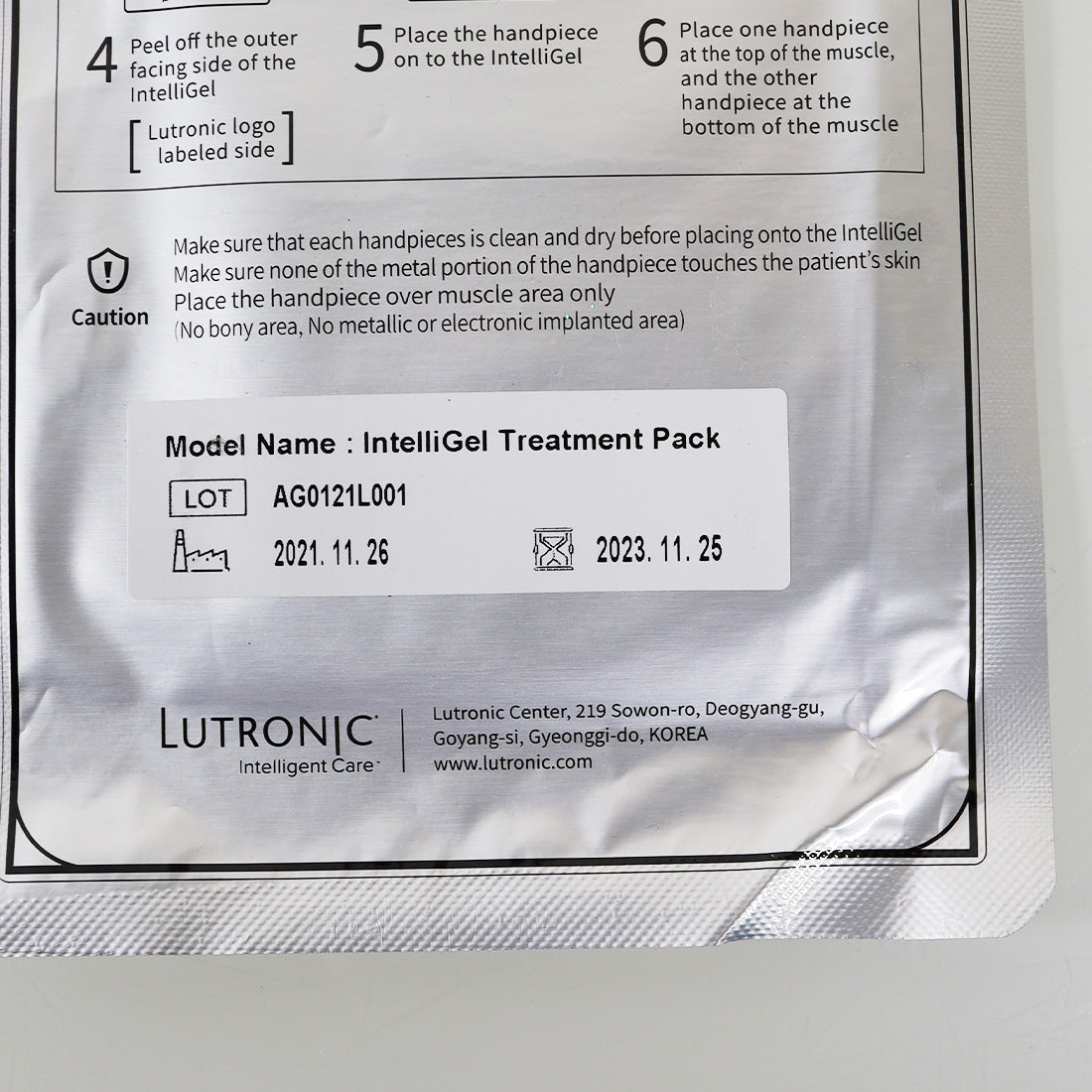 Lutronic Accufit IntelliGel Treatment Pack Gel Pads 3102401700 Box of 20 Ex2023