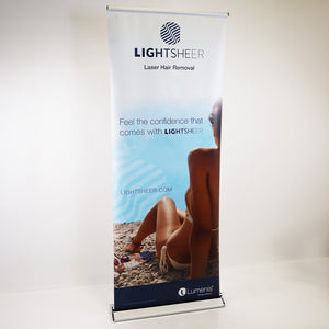 Lumenis LightSheer Laser Hair Removal Office Market Banner 34in x 82in