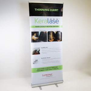 Lutronic KeraLase Thinning Hair Revitalization Office Market Banner 34in x 82in
