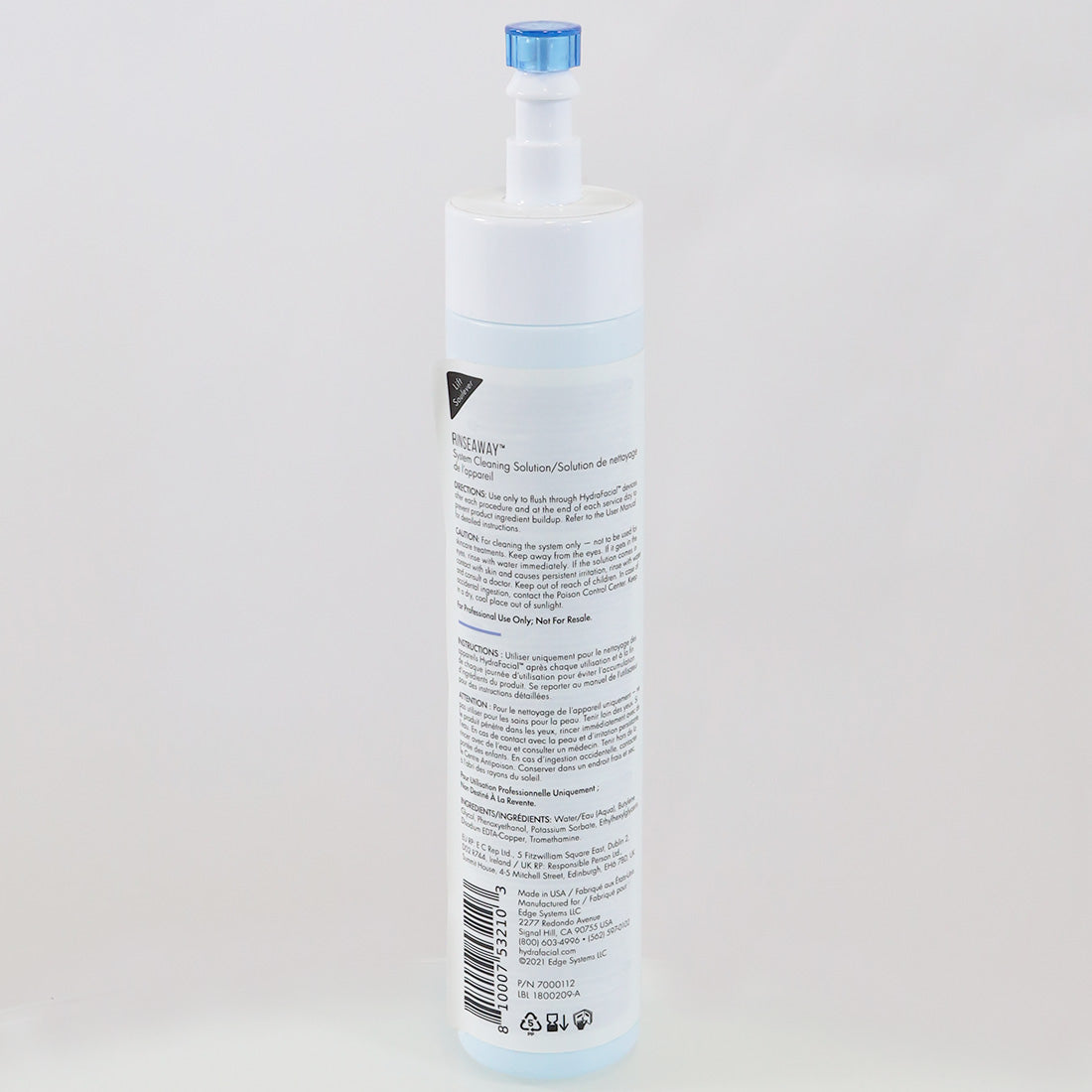 Edge Systems Hydrafacial Rinseaway System Cleaning Solution 8oz Best By 03/2025