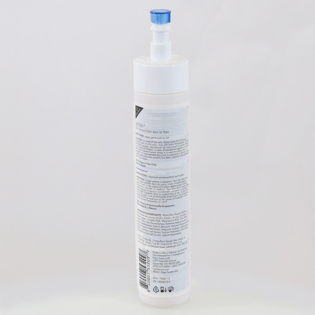 Edge Systems Hydrafacial Antiox+ Antioxidants Hyaluronic Acid Hydrating 8fl oz BBE 09/2026