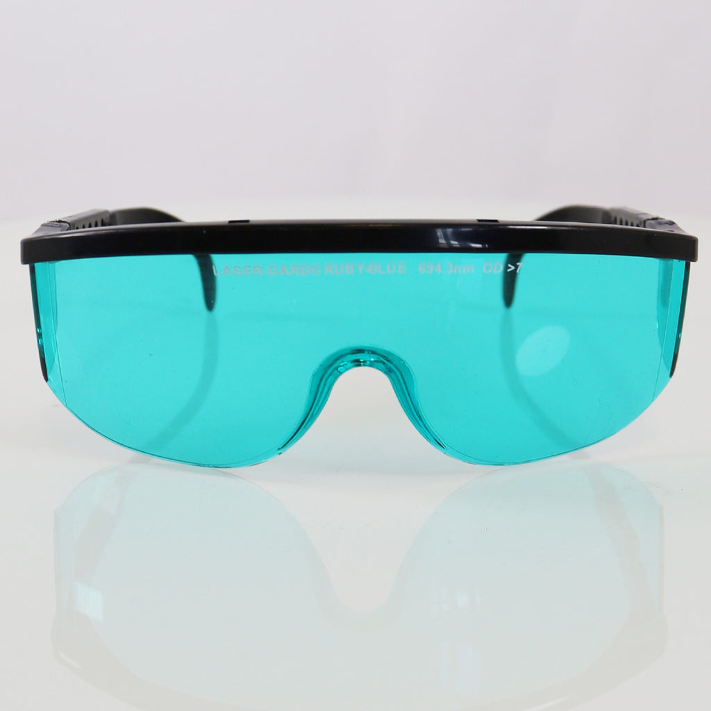 Palomar Laser-Gard Ruby Blue E2000 Operator Eyewear Safety Glasses 694nm OD>7