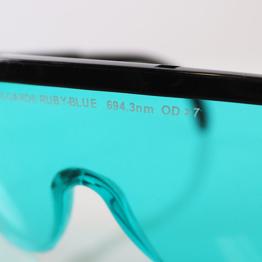 Palomar Laser-Gard Ruby Blue E2000 Operator Eyewear Safety Glasses 694nm OD>7