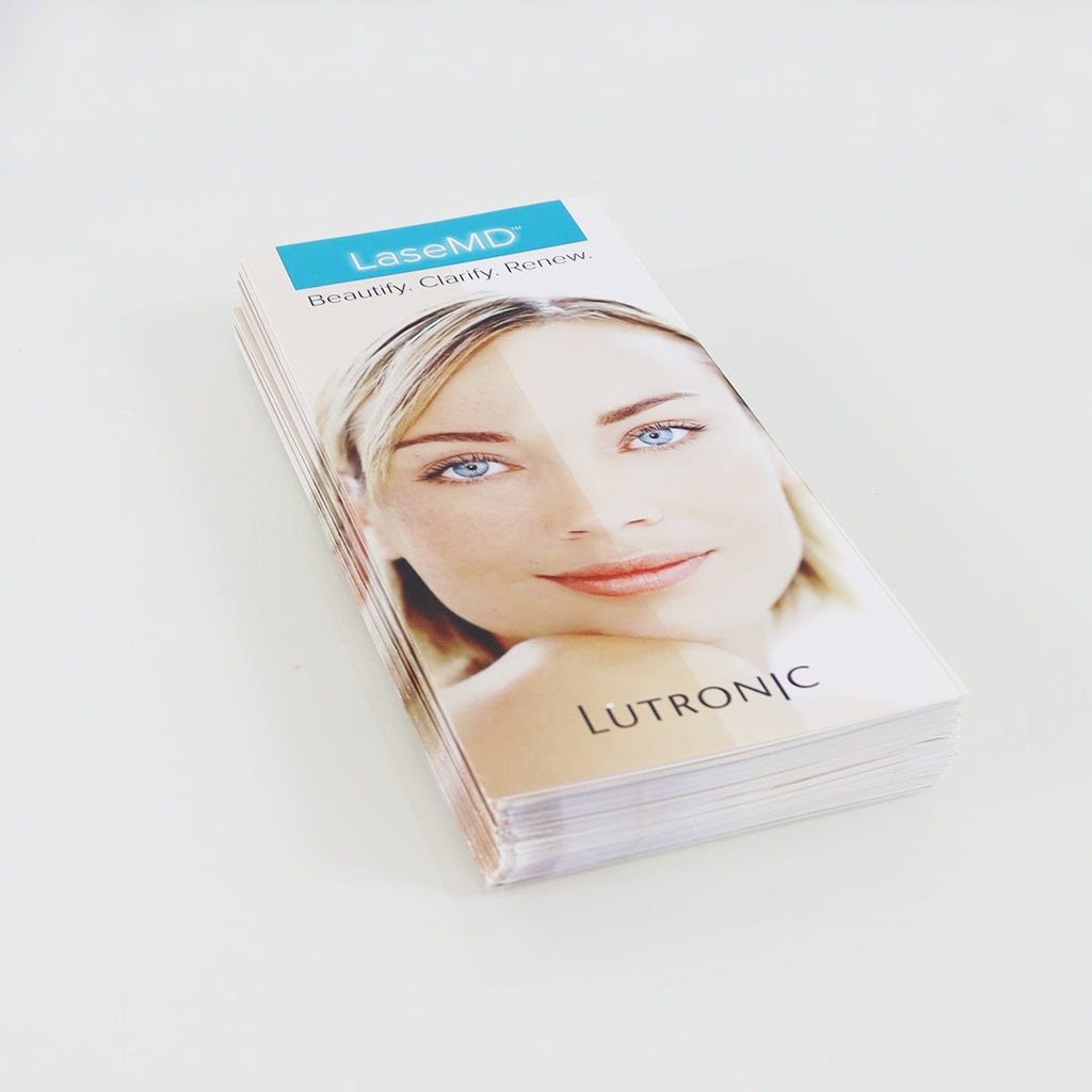 Lutronic LaseMD Beautify Clarify Renew Office Marketing Brochure 10-Pack