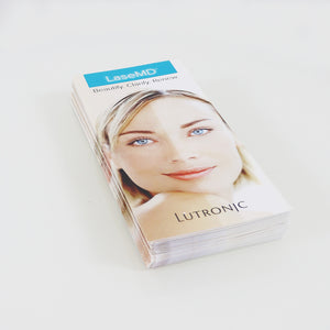 Lutronic LaseMD Beautify Clarify Renew Office Marketing Brochure 10-Pack