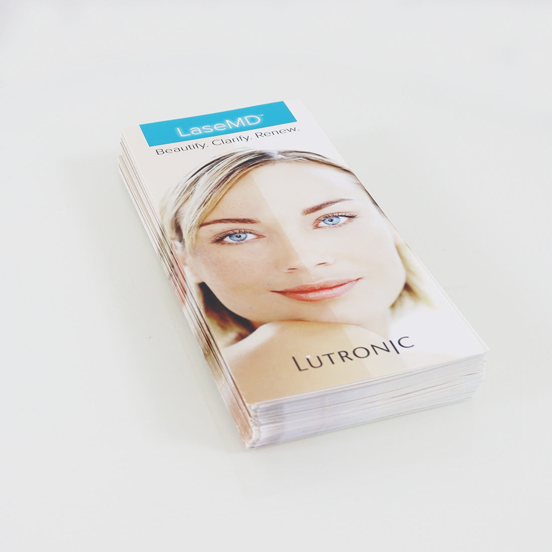 Lutronic LaseMD Beautify Clarify Renew Office Marketing Brochure 10-Pack