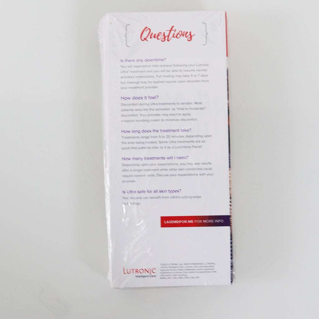 Lutronic Ultra Clear Beautiful Skin Year Round Marketing Brochure 25-Pack
