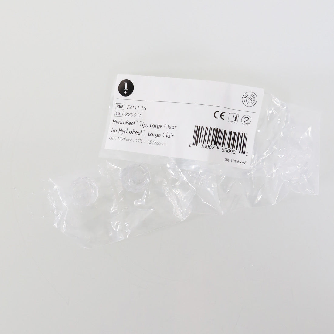 EDGE Systems Hydropeel Large Clear Tips P/N 74111-15 Hydrafacial Lot x6 Pcs