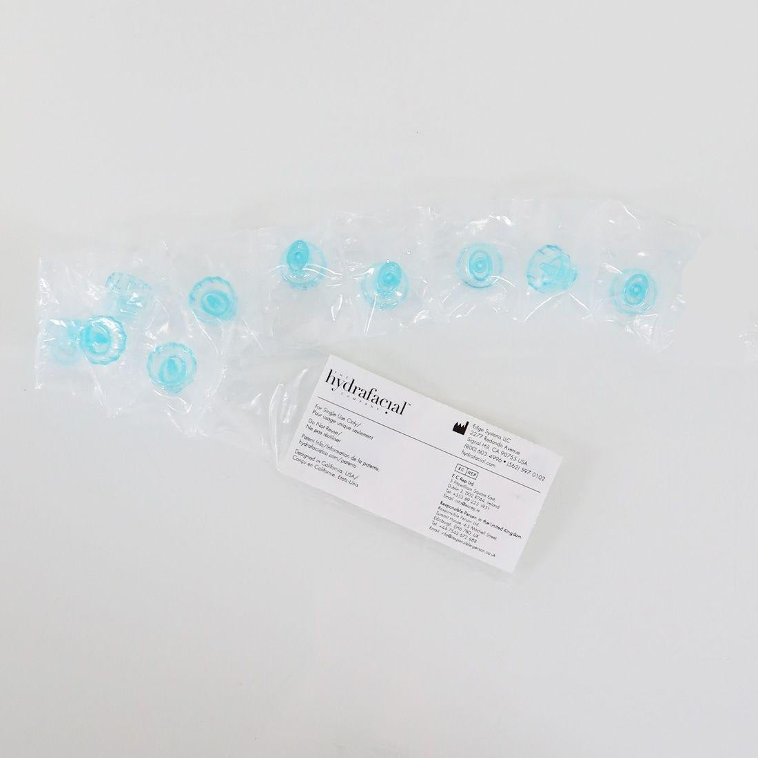 EDGE Systems Hydropeel Hydrafacial Small Teal Blue Tips 74114-15 x9 Pcs