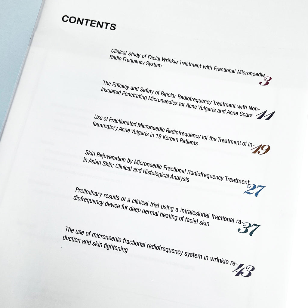 Scarlet SRF Microneedling RF Fractional Needle Treatment Clinical Study Paper