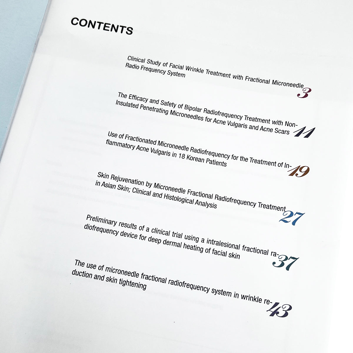 Scarlet SRF Microneedling RF Fractional Needle Treatment Clinical Study Paper