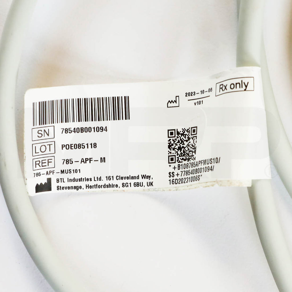 2023 BTL Exion System Fractional RF Applicator Serial Label