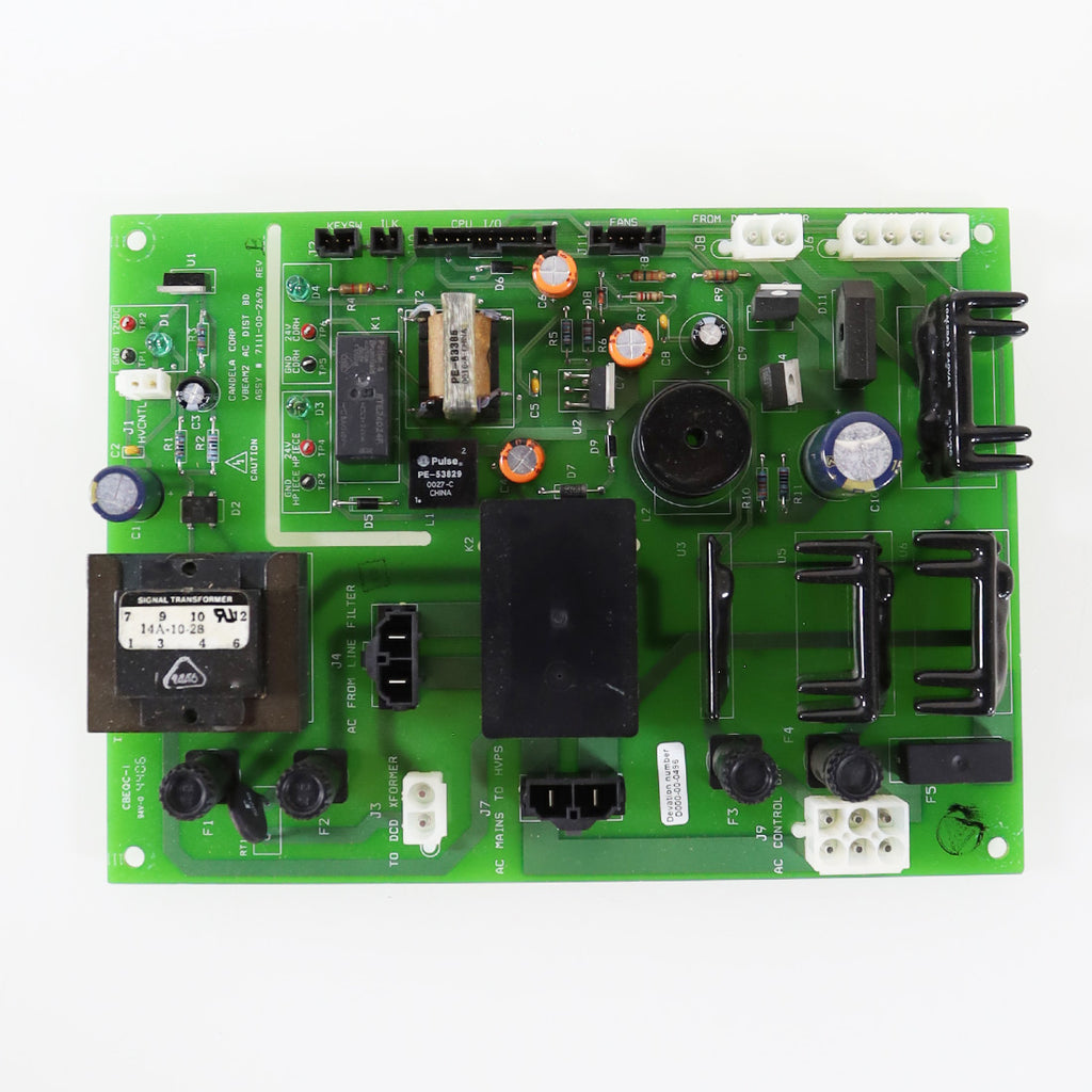 Candela VBeam2 Perfecta 7111-00-2696 AC Distribution PCB Green Board BAD As-Is