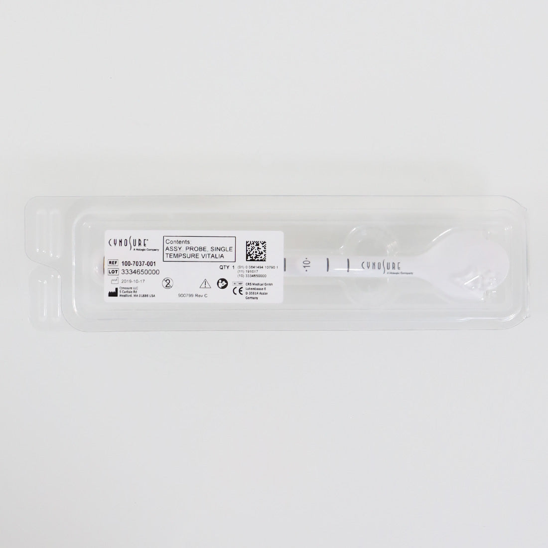 Cynosure Tempsure Vitalia Single Probe Assembly 100-7037-001 Mfr:10/2019 (x1 Pc)