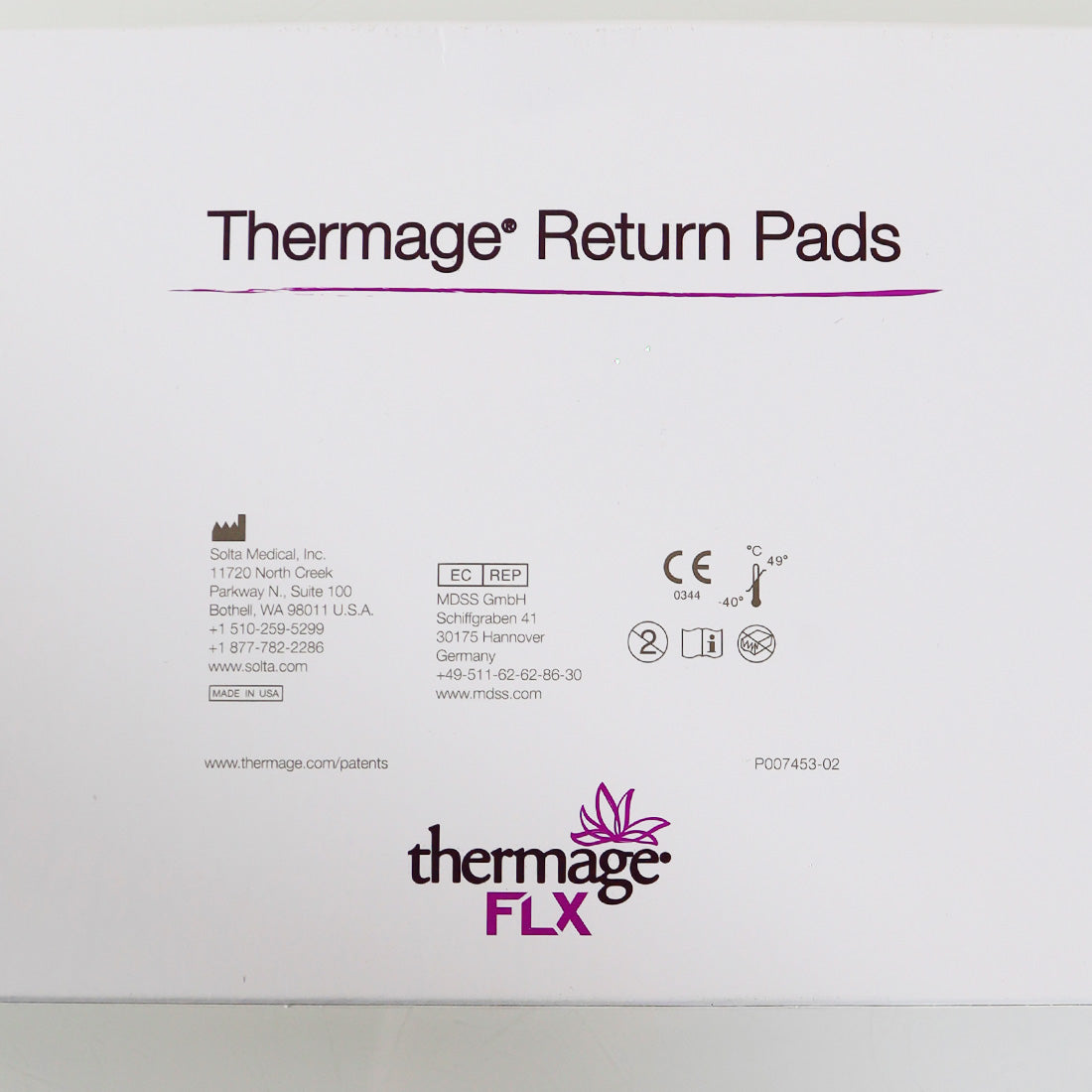 Solta Thermage FLX TR-4 Return Pads EXP 06/28/2026 - 10 PACK