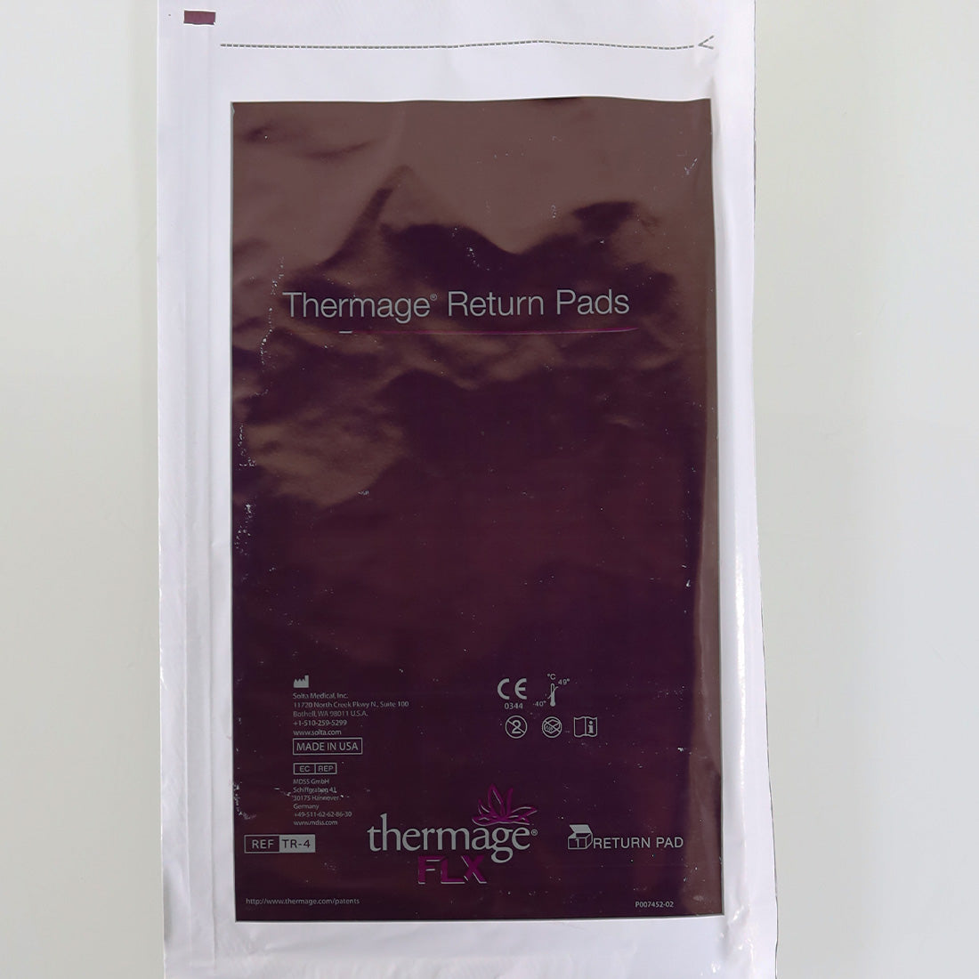Solta Thermage FLX TR-4 Return Pads EXP 06/28/2026 - 10 PACK