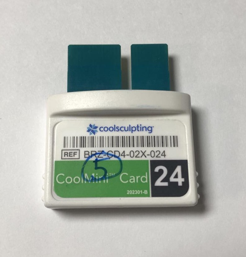 Zeltiq CoolSculpting CoolMini BRZ-CD4-02X-024 Green Treatment Card x5 Cycles