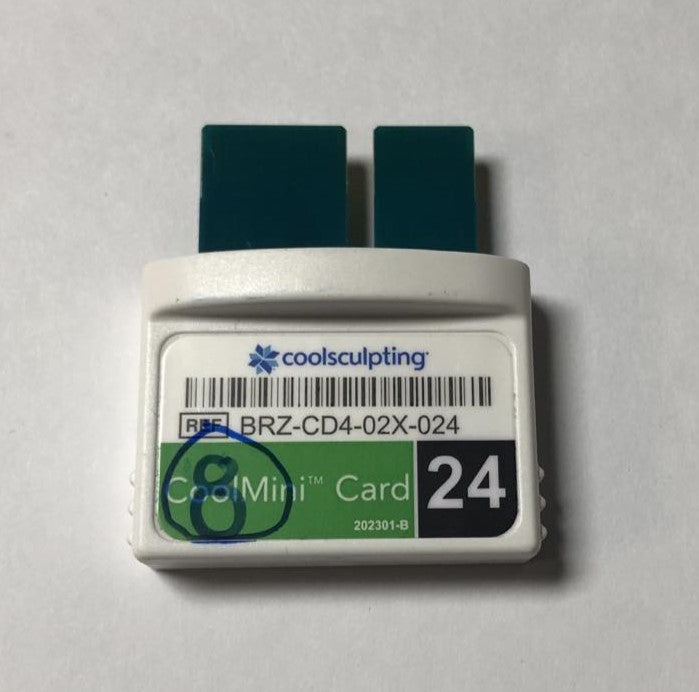Zeltiq CoolSculpting CoolMini BRZ-CD4-02X-024 Green Treatment Card x8 Cycles