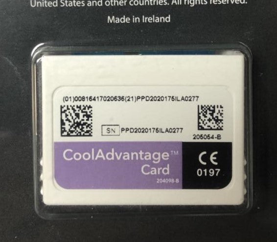Zeltiq CoolSculpting CoolAdvantage Purple Card BRZ-CD4-160-003 204096A x3 Cycle