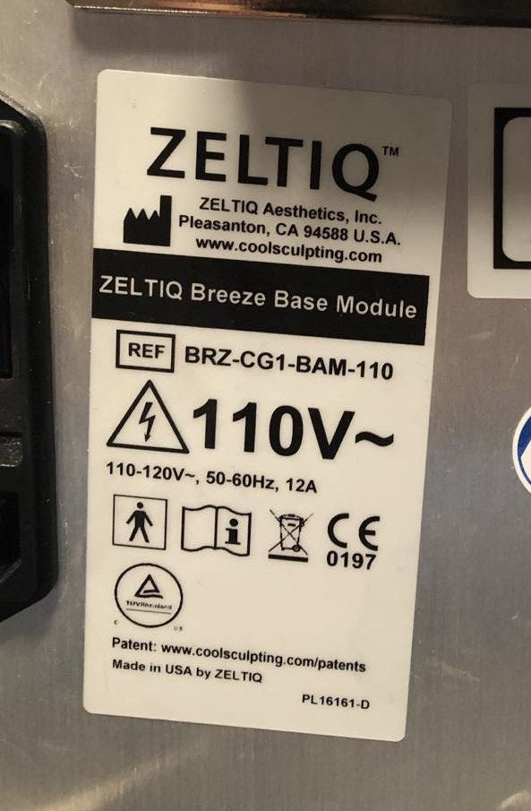 2018 Zeltiq CoolSculpting Body Contouring Sculpting Cryolipolysis Fat Reduction