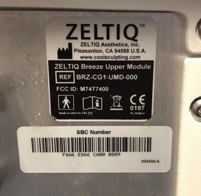 2018 Zeltiq CoolSculpting Body Contouring Sculpting Cryolipolysis Fat Reduction