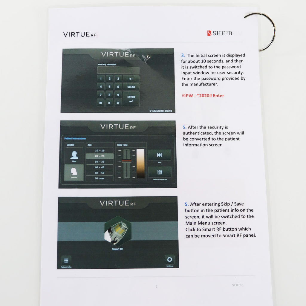 2020 Cartessa SHEnB VirtueRF Wrinkles Scar Face Body System