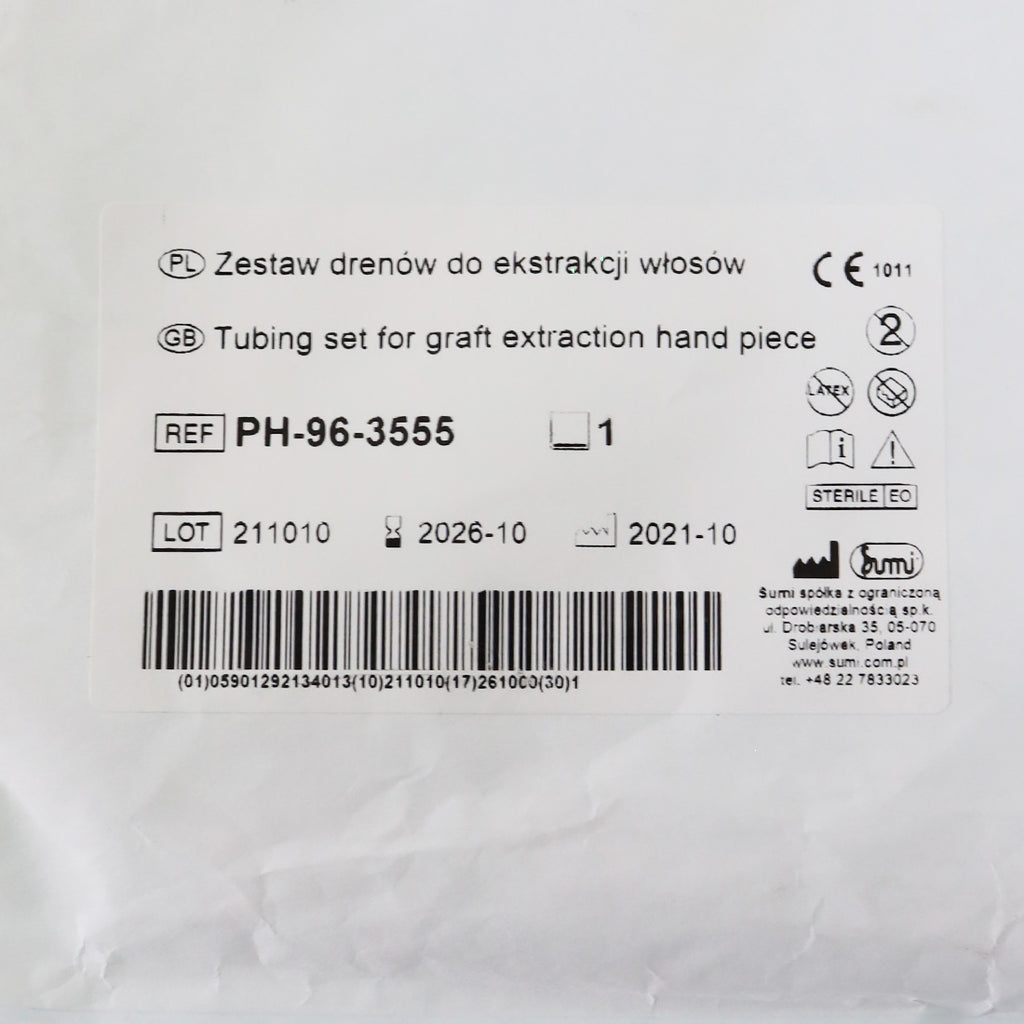 Clear Tubing Set Graft Extraction HandPiece Punch Hair Flexible Tube Hand Piece