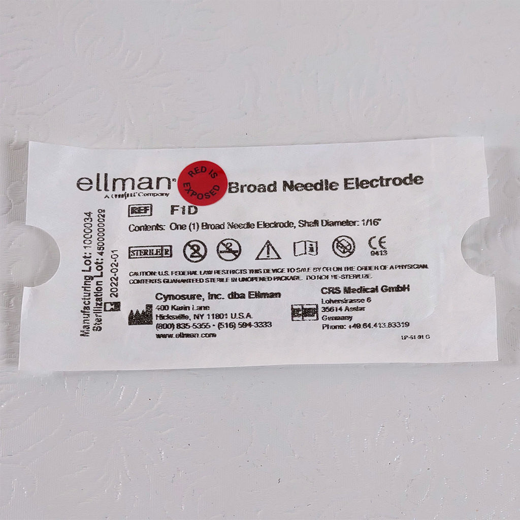 Ellman Cynosure F1D 45° Broad Needle Electrode 1/16in Shaft - Single - Exp_2022