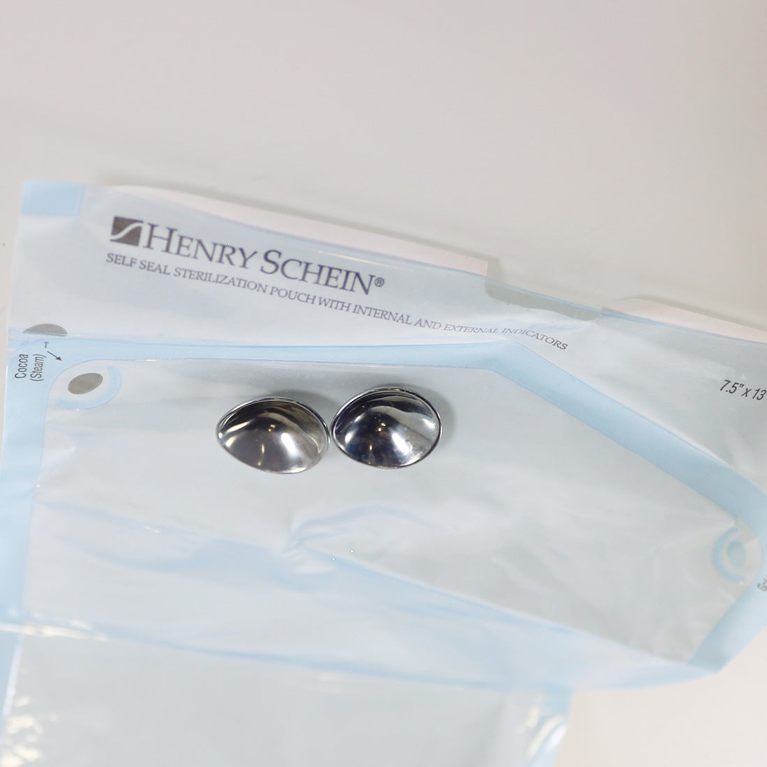 Cox II Laser Patient Eyeshield Metal Silver Small Size Eye Shield Set