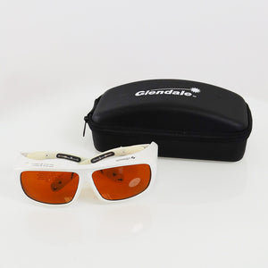 Ellman Univet KTP YAG PPE Laser Safety Glasses Orange Lens OD5 532/1064nm White