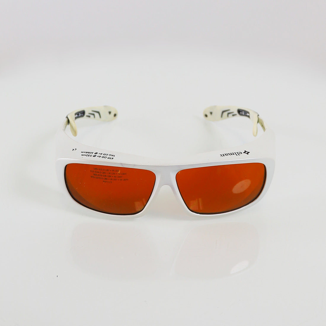 Ellman Univet KTP YAG PPE Laser Safety Glasses Orange Lens OD5 532/1064nm White