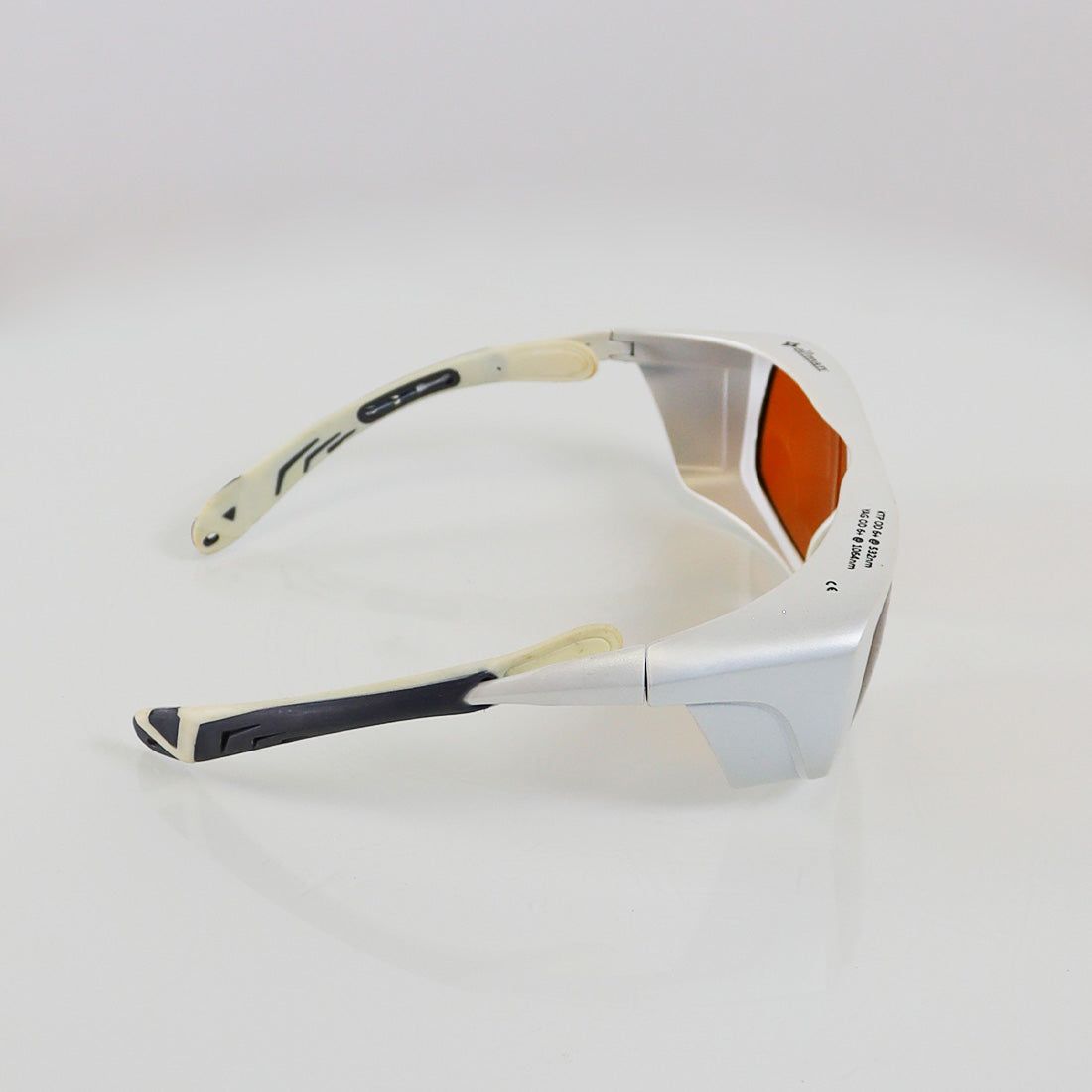 Ellman Univet KTP YAG PPE Laser Safety Glasses Orange Lens OD5 532/1064nm White
