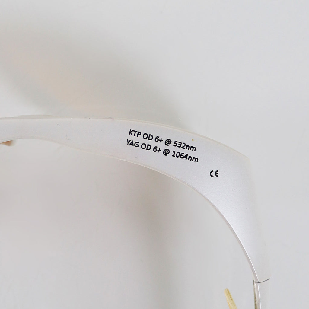 Ellman Univet KTP YAG PPE Laser Safety Glasses Orange Lens OD5 532/1064nm White
