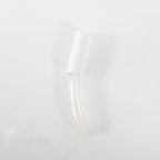 Clear Vinyl Tubing Connector 1/2" OD 1/4" ID White Base 5/8" OD - 3 3/4" Long x3