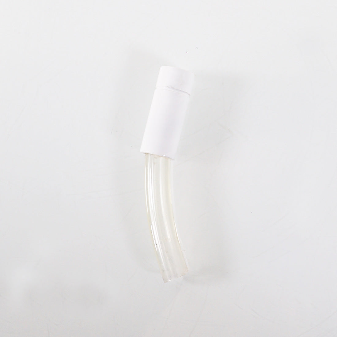 Clear Vinyl Tubing Connector 1/2" OD 1/4" ID White Base 5/8" OD - 3 3/4" Long x3