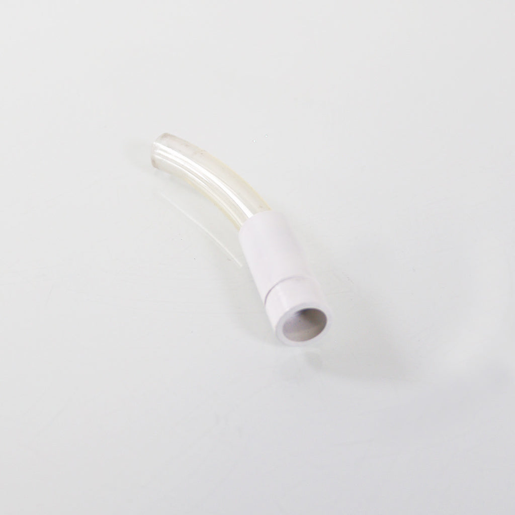 Clear Vinyl Tubing Connector 1/2" OD 1/4" ID White Base 5/8" OD - 3 3/4" Long x3