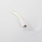 Clear Vinyl Tubing Connector 1/2" OD 1/4" ID White Base 5/8" OD - 3 3/4" Long x3