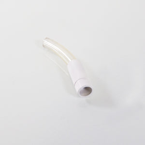Clear Vinyl Tubing Connector 1/2" OD 1/4" ID White Base 5/8" OD - 3 3/4" Long x3
