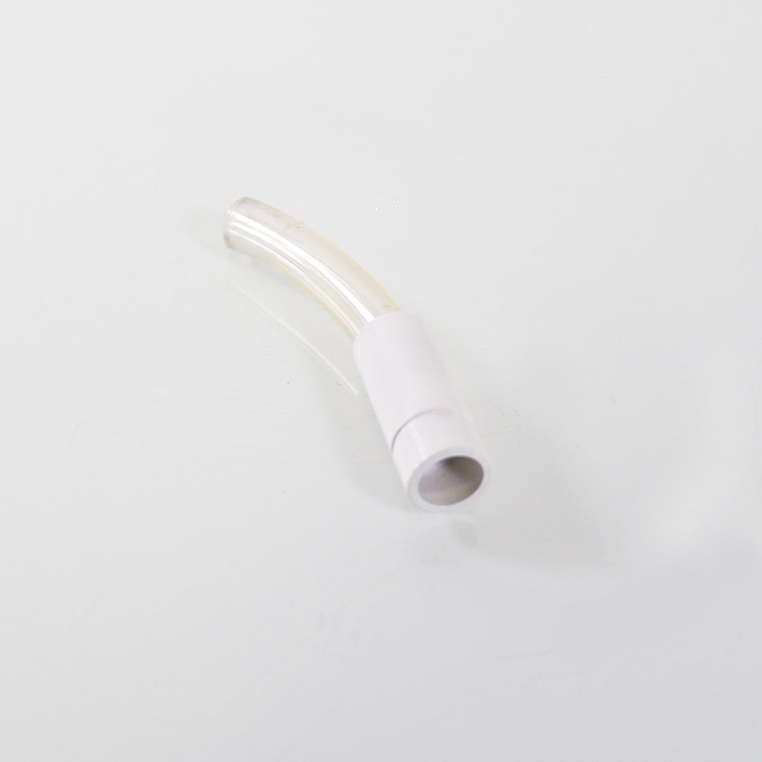 Clear Vinyl Tubing Connector 1/2" OD 1/4" ID White Base 5/8" OD - 3 3/4" Long x3