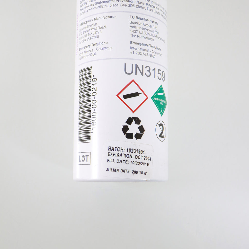 Candela GENUINE GentleCool PRO Cryogen 1000g Canister 1600-00-2018 - EXP 10/2024