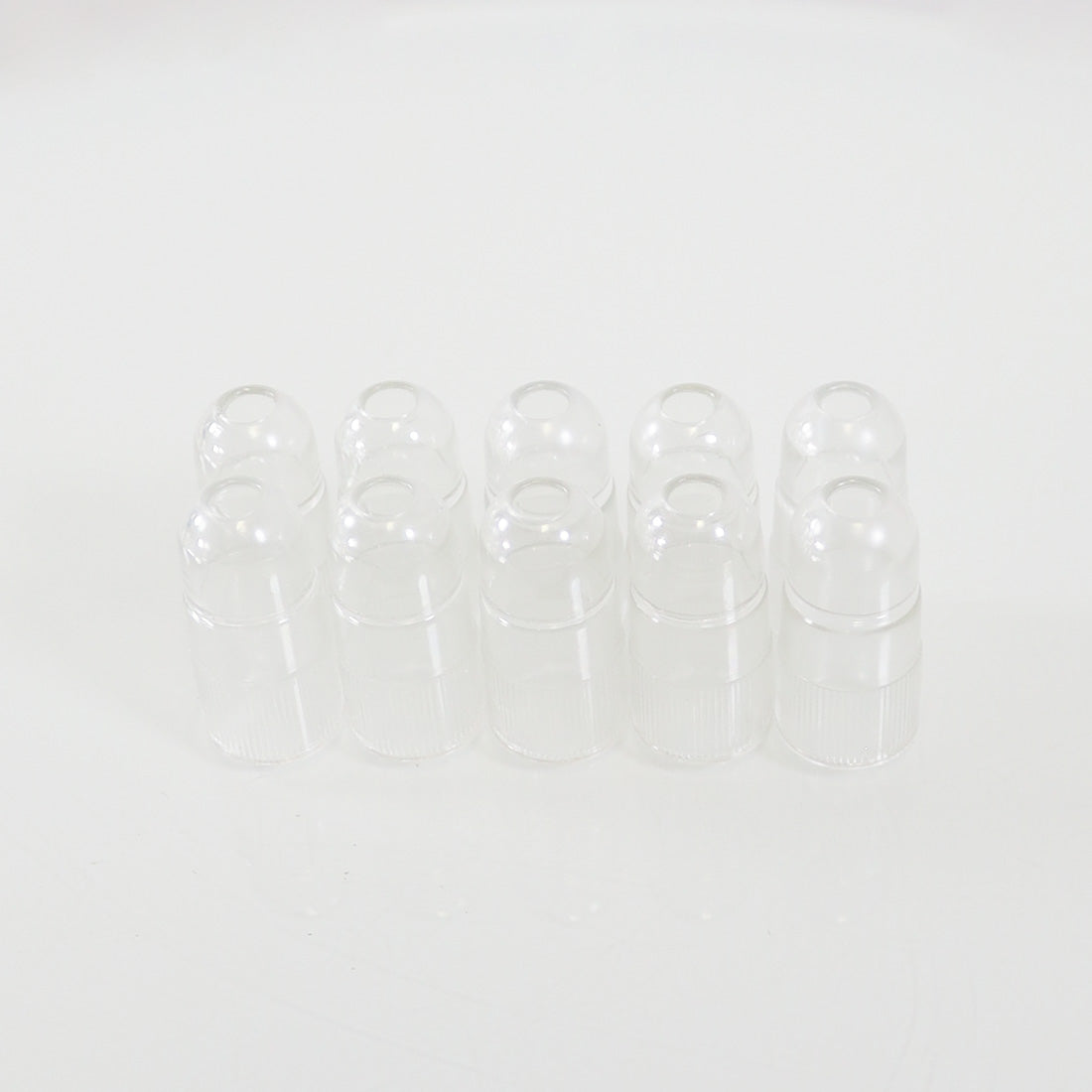 Diamond Perfection Deluxe Dermabrasion Standard Dome Shape Clear Tips - 10-Pack
