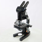 Vintage Ernst Leitz Wetziar Mirror Light Microscope Analog Coarse & Fine Focus