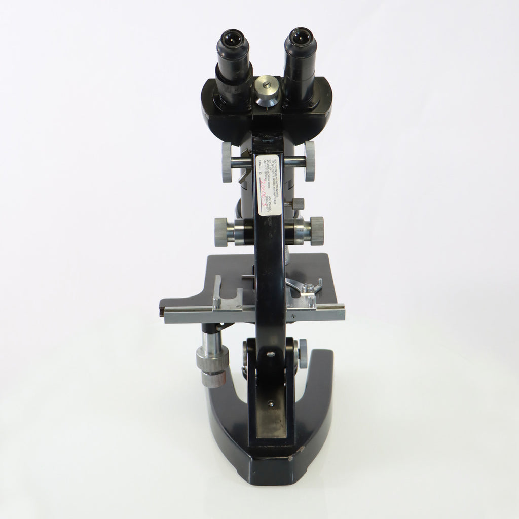 Vintage Ernst Leitz Wetziar Mirror Light Microscope Analog Coarse & Fine Focus