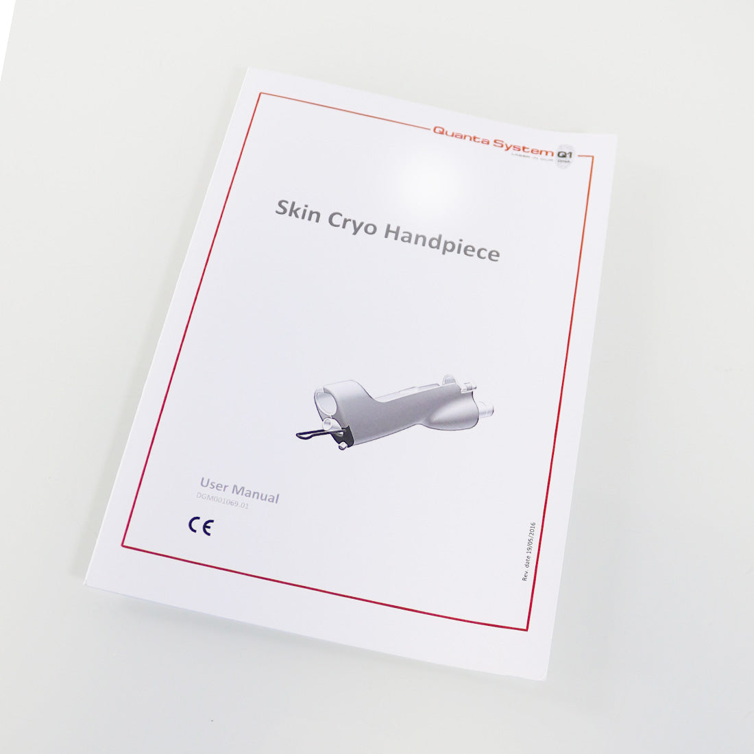 Quanta Systems Q1 Skin Cryo Handpiece User Manual DGM001069.01 Rev. 10/03/2021