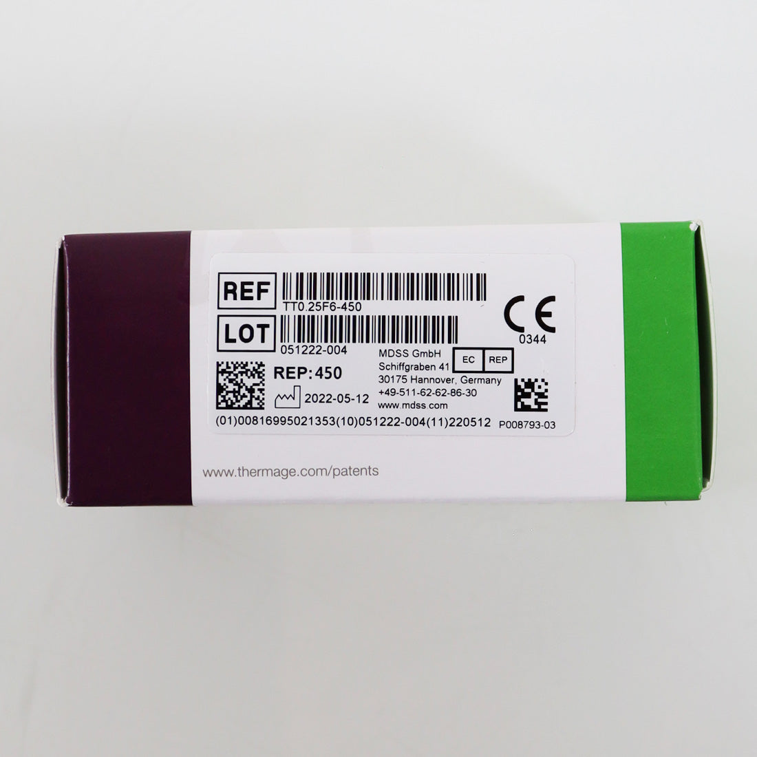 Solta Medical Thermage FLX Applicator Eye Tip 0.25 REP 450 TTO.25F6-450