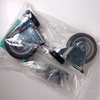 Cutera ExcelV 3in Locking Caster Wheel Set with Hardware Replacement Parts 2pk
