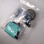 Cutera ExcelV 3in Locking Caster Wheel Set with Hardware Replacement Parts 2pk