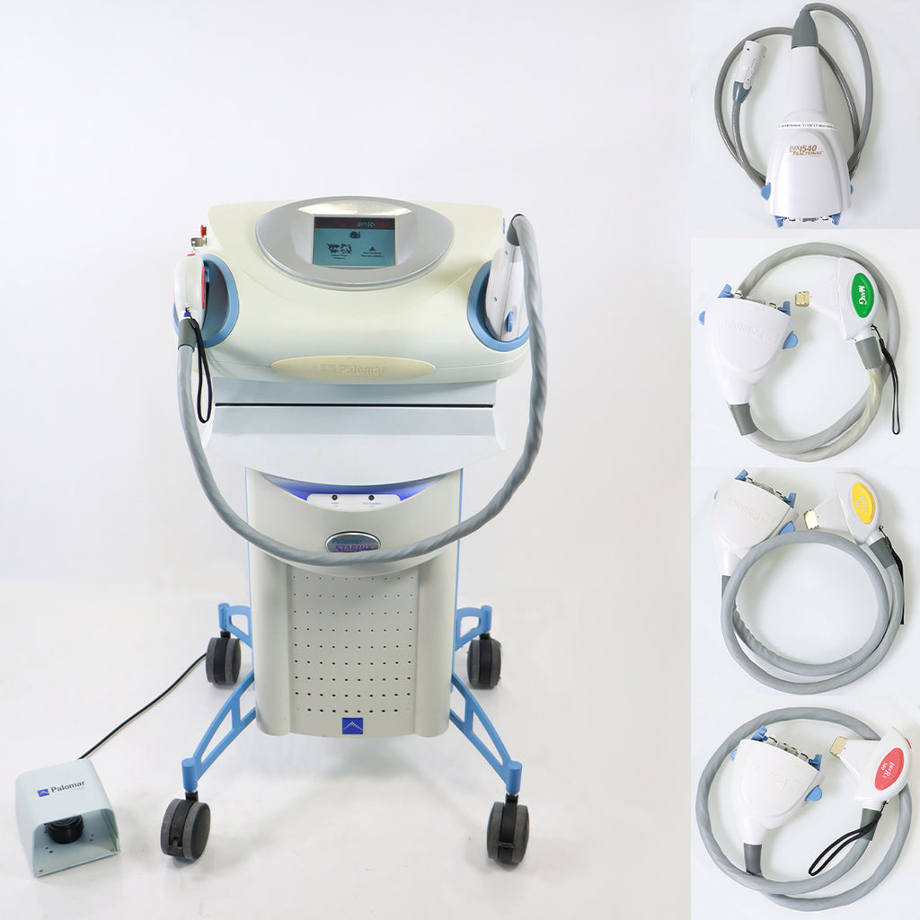 2010 Palomar StarLux 500 IPL Laser Skin Resurfacing Hair Removal 4 Handpieces